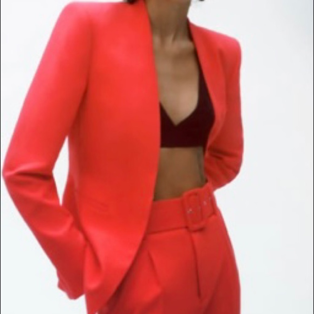 Zara Lapelless Blazer *NWT*